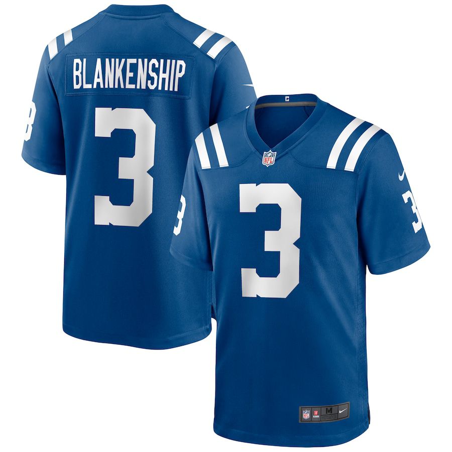 Men Indianapolis Colts #3 Rodrigo Blankenship Nike Royal Game NFL Jersey->indianapolis colts->NFL Jersey